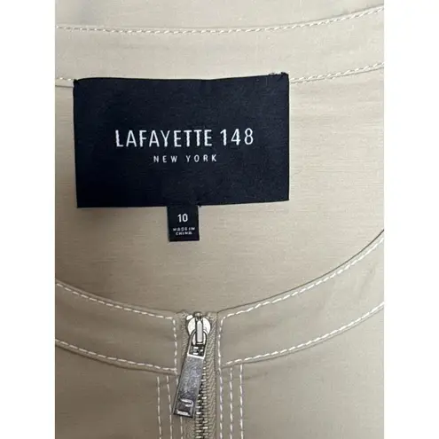 Women’s Lafayette 148 Beige Zip up Jacket Sz 10