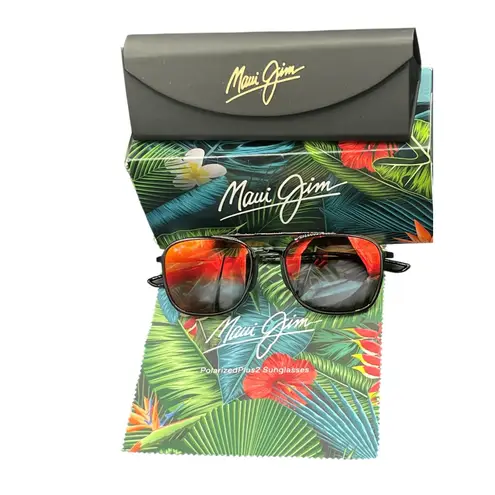 Maui Jim Sport Keokea Polarized with Red/Hawaii Lava Lenses MJ0447S-003 - Image 3
