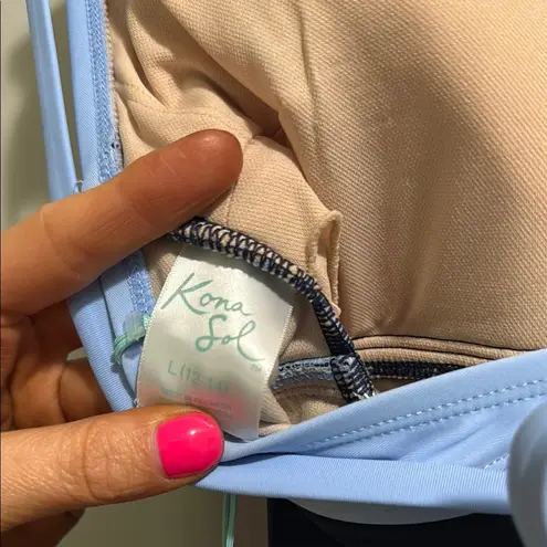 Kona Sol Women's Two-Tone Blue Swimsuit