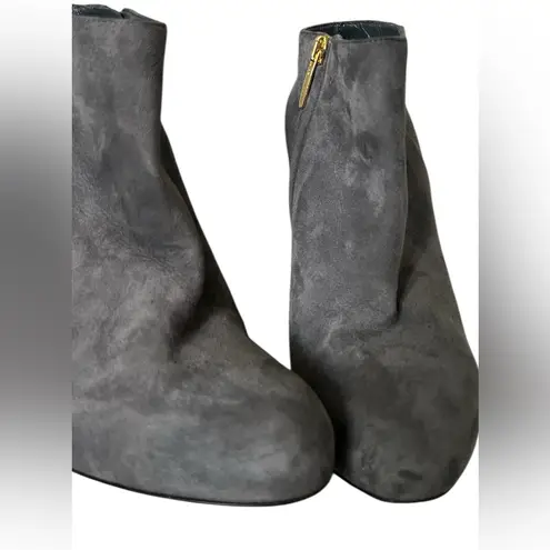 Sergio Rossi Elegant Gray Heeled Boots