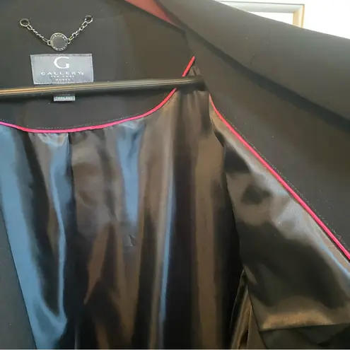 Gallery NWT 🖤 NY Woman A-Line Lined Water-Repellent, Long 42” Raincoat, Black 1X