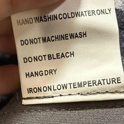 Solitaire NWT Medium Jacket Cardigan Blue Printed Faux Suede Moto Waterfall Cute