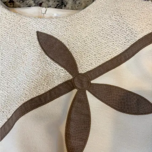 Leslie Fay 80s Vintage Cream Textured Sweater