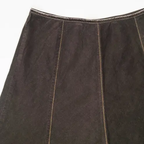 Vintage Y2K Casual Corner Brown Corduroy Skirt Size 12