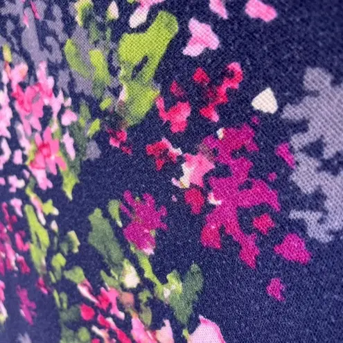 Lands End Long Sleeveless Floral Dress Faux Wrap Around Bodice Plus Size 3X u Blue