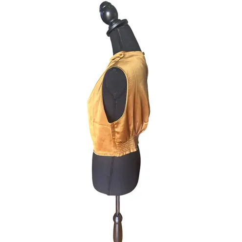 Sincerely Jules Gold Satin Blouse – Chic, Effortless & Elegant