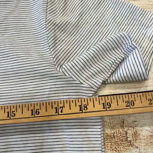 Athleta  Striped Cotton Blend T Shirt Womens Size Small ShortSleeve Casual Top