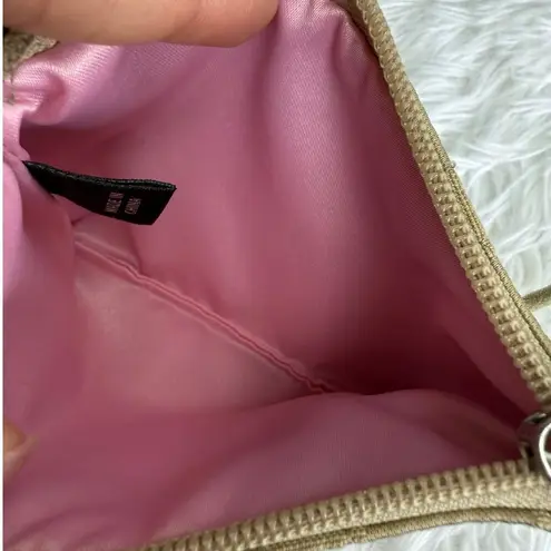 Coach  Poppy Tan Signature Canvas Wristlet