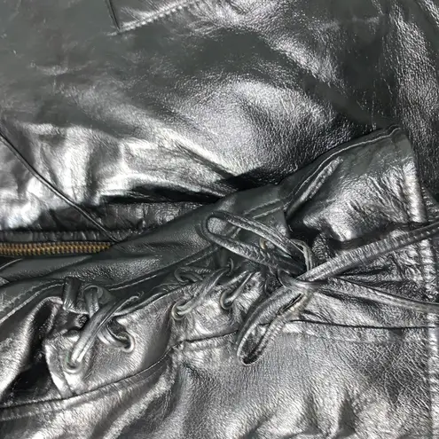 Diamond Plate Genuine Leather Womens XL "Lady Rider" Leather double sided