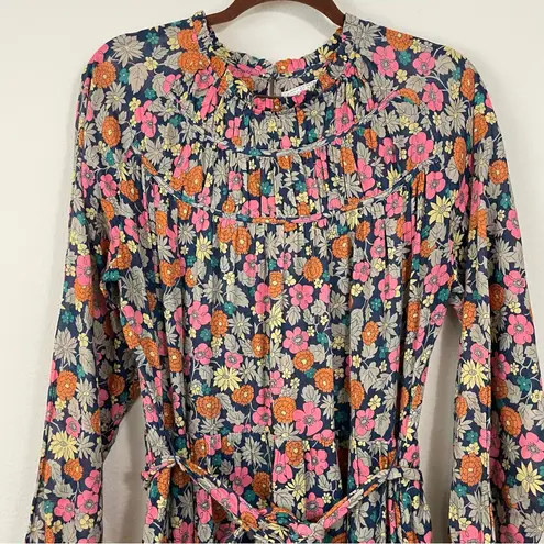 Birds of Paradise Trovata Birds of Paradis Vintage Floral Abigail Short Dress Size Large