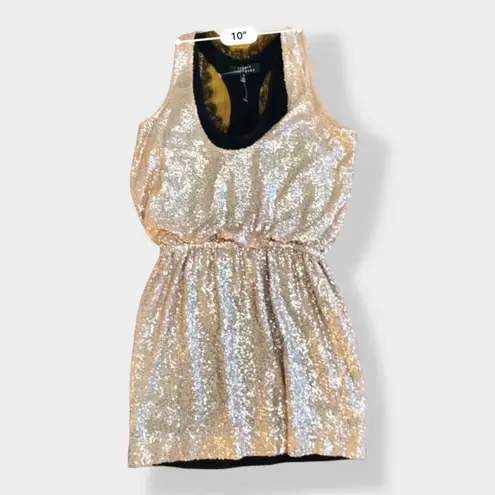 Robert Rodriguez  NWOT‎ designer sequin and silk rose gold dress size 8 - Image 6