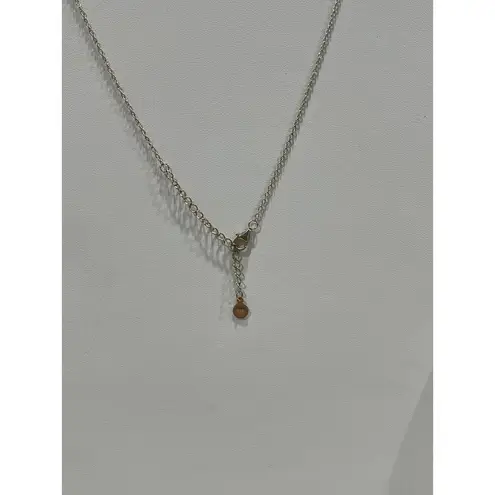 Luv‎ mei 925 single stone cubic zirconia lariat 16" Necklace