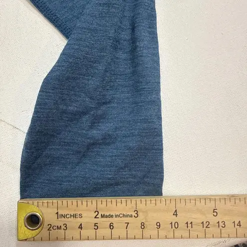 Smartwool Blue Preppy Gorpcore Hiking Intraknit Merino Wool BaseLayer Top Sz Med