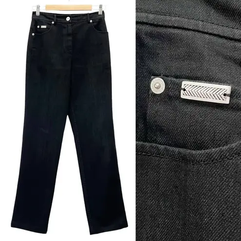 St. John Vintage Jeans Black Wash Slim Straight Leg High Rise Women’s Size 4