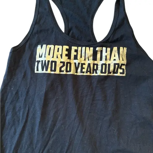 Black Graphic Tank Top Size M