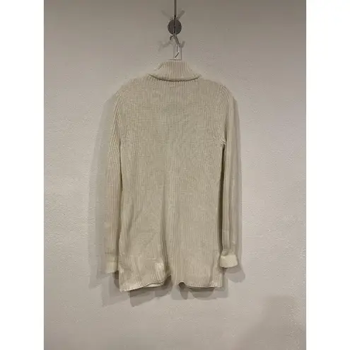 Soft Surroundings Highland Sweater Womens Small Rib Knit Cardigan Cozy Layering