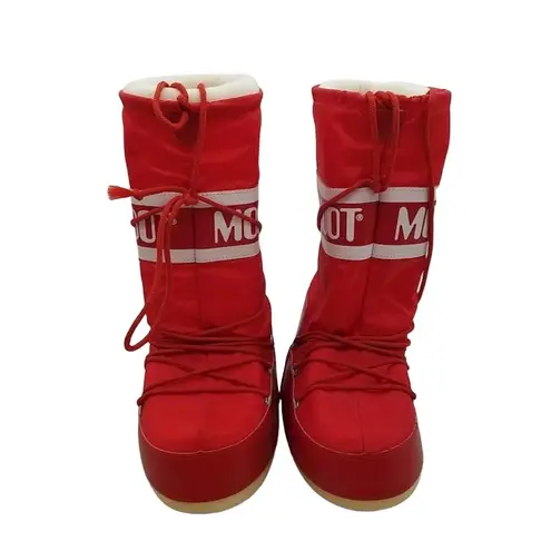 The Moon  Boots Icon Nylon- Tecnica- Sz.7-8.5- red