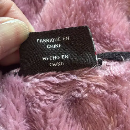 Spyder Hooded Fleece Jacket Women's Medium Pink Full Zip Softshell Cozy