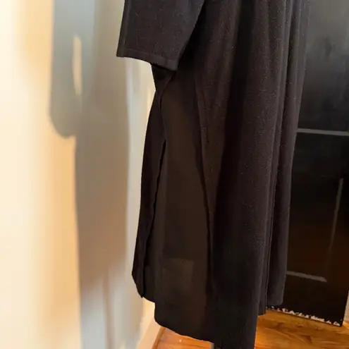 Two Sisters Black Mock Neck Sweater Dress