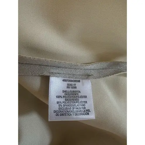 simply styled Faux Suede Coat & Fur Collar (removable) Women’s XL NEW by Sears