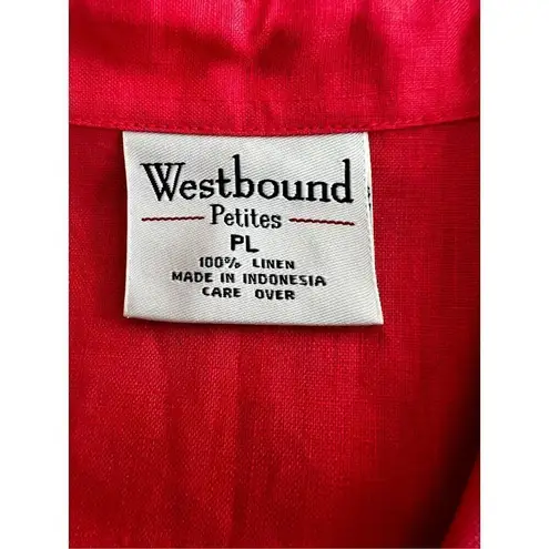 Westbound  Linen blouse Shirt size PL