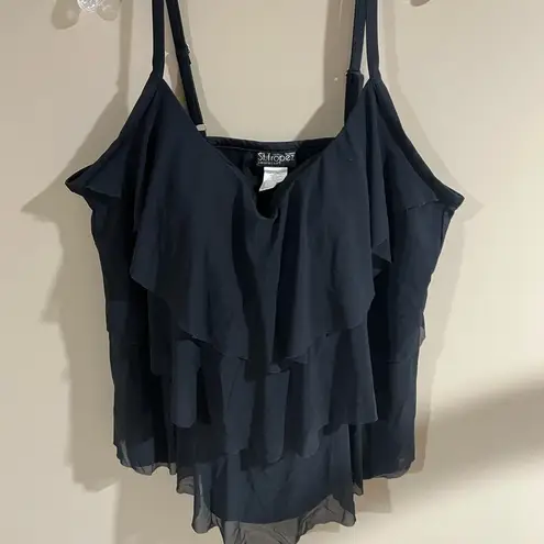 Saint Tropez 2 piece swimsuit size 26w Black