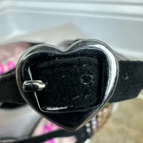 Betsey Johnson BETSEYVILLE by  5 inch‎ Black Stiletto Heels Peep Toe Shoes Sz 8.5