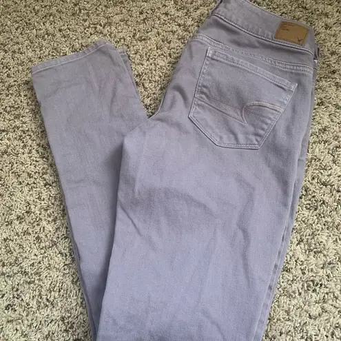 American Eagle  | skinny lilac jeans size 4