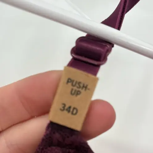 PINK - Victoria's Secret Pink vs wear everywhere push up bra purple‎ cheetah print 34D - Image 6