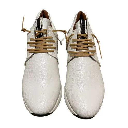 Shu Shop Pepa Fringe Sneakers White Tan Women’s Size 11