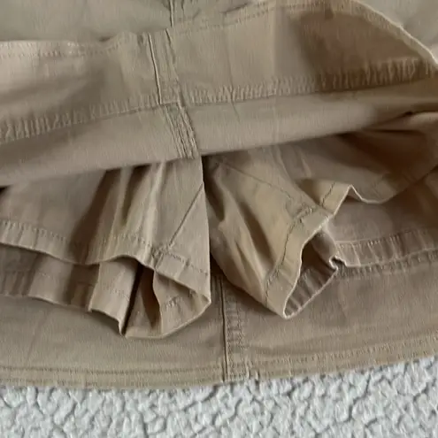 st. john's bay St. John’s Bay Stretch Khaki Skirt Skort Size 10