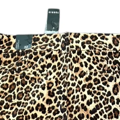 Torrid  Women's Plus Size 22 Leopard Print Ankle Leggings‎ Casual