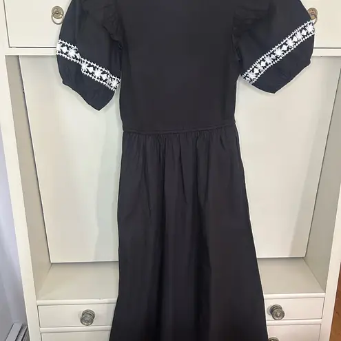 Cleobella Selma Midi Dress in Black & Ivory NWT size Small