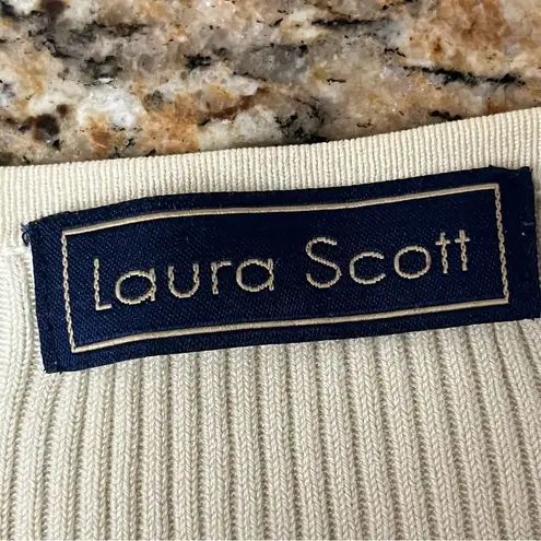 Laura Ashley Vintage Y2k Retro Laura Scott Butter Yellow Ribbed Cardigan Cottegecore Coquette