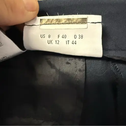 Akris Punto Navy Ankle Straight Leg Pants Size 8