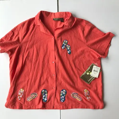 Jane Ashley Woman Casual Lifestyle Shirt 2X NWT