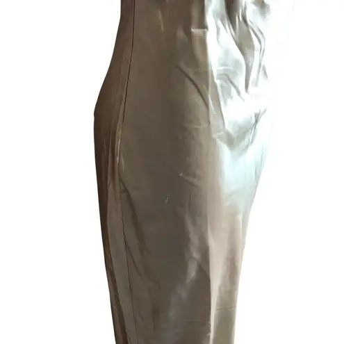Lulu's Gold Shimmer One Shoulder Maxi Dress Size M