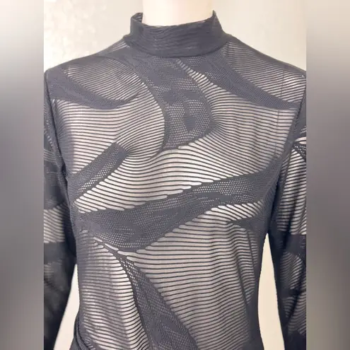 Unbranded Black Sheer Long Sleeve Jumpsuit