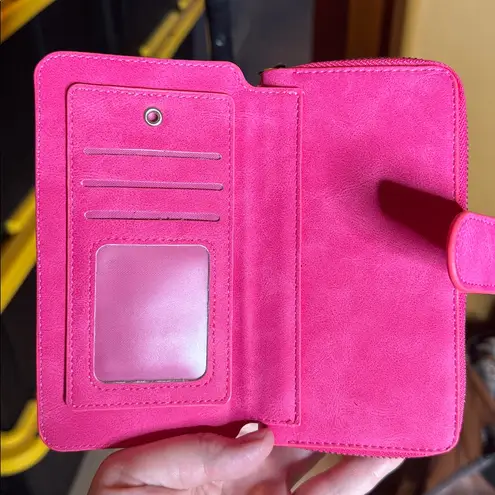 NWOT BRG iPhone X Wallet Case with Mirror Magnetic Detachable Rose Red Pink