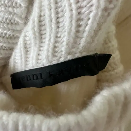 Jenni Kayne 100% Cashmere Turtleneck Ivory Size Small