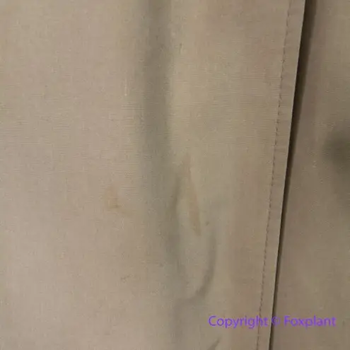 Vintage Charles Klein *flawed" womens trench coat double breasted, size 6 Brown