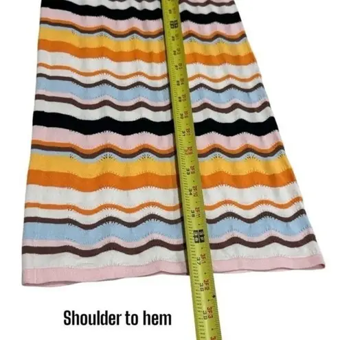 MaxMara Tenore Teouser Multicolor in Chevron Stripe Resort Travel Vacation XS Orange