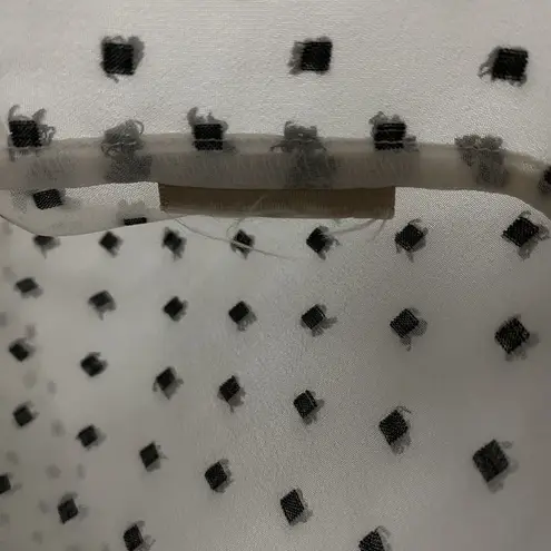 Scotch & Soda Maison Scotch Red Swiss Dot Top Long Sleeve Blouse 3 See Through