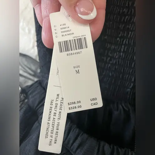 Pilcro and the Letterpress NWT Pilcro Black Strapless Detachable Tulle Lace Hourglass Midi Dress; size M