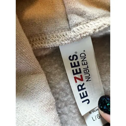 Beige It Costs $0 To Be A Good Person Hooded Sweatshirt Women's Large