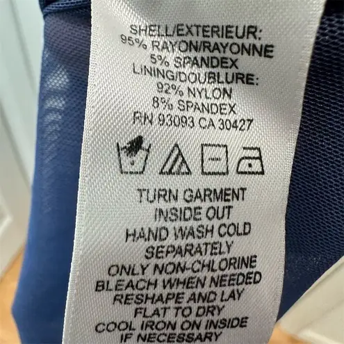 Nic+Zoe Women's M Geometric Print Twist Dress Multicolor Knee Length Sleeveless