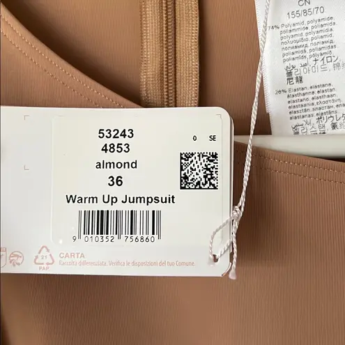 Wolford Warm Up Jumpsuit Size 36 / XS New With Tags Almond Tan