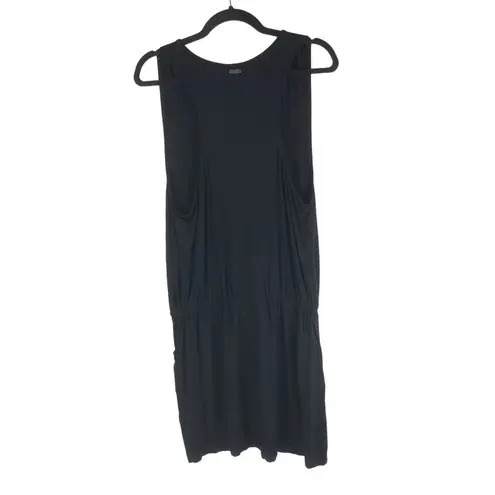 Calvin Klein  Womens Black Surplice Racer-Back Tunic Swim Cover-Up S/M