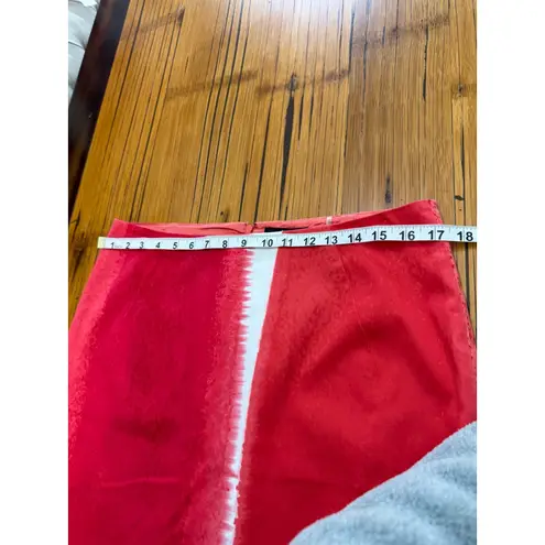 Tahari Behnaz Skirt Teaberry Peach Freeze Orange $248 - Size 10