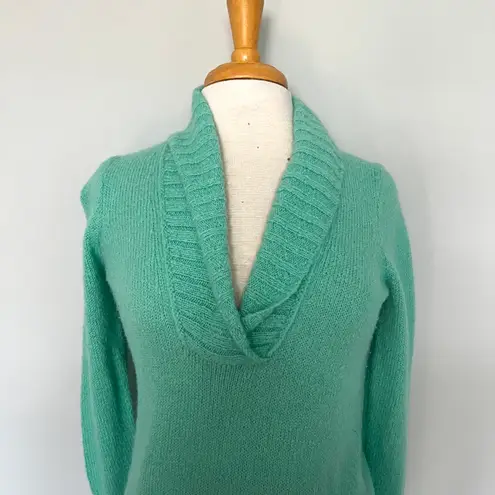 J.Crew  Factory Turquoise Vneck Pullover Sweater